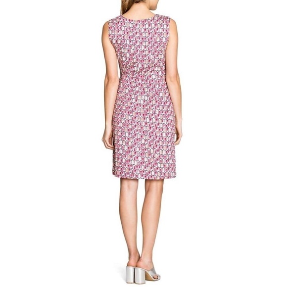 Nic & Zoe Geometric Bright Stone Print Sleeveless MIDI Dress Size Petite Large - Picture 9 of 15